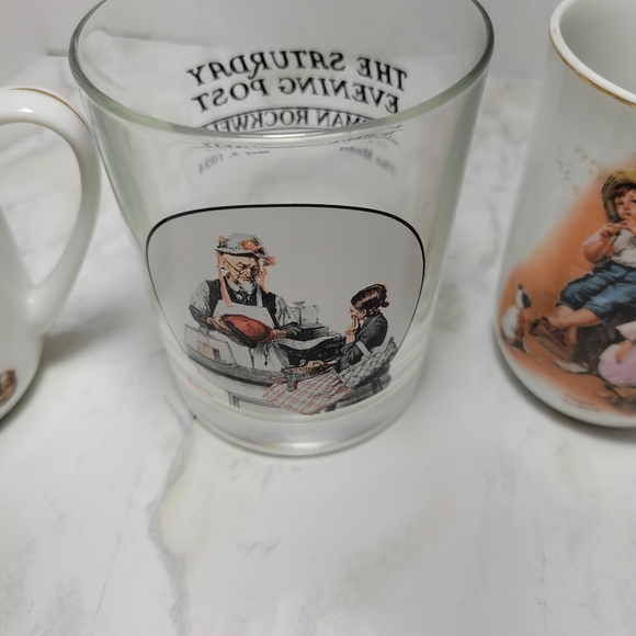 Vintage Norman Rockwell. Mugs Set From 1981 - Picture 5 of 6